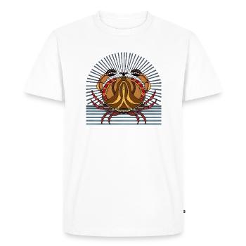 Crabe - T-shirt Premium bio Homme - blanc - Devant - Nico (187cm)