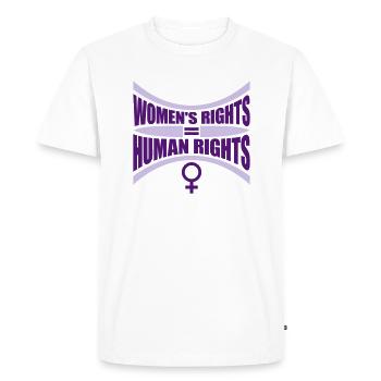 citation féministe sur les droits des femmes - T-shirt Premium bio Homme - blanc - Devant - Nico (187cm)