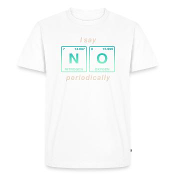 Je dis NON peropdiquement - ne soyez pas un béni-oui-oui! - T-shirt Premium bio Homme - blanc - Devant - Nico (187cm)