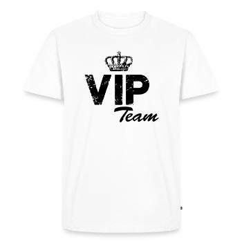 Équipe VIP - T-shirt Premium bio Homme - blanc - Devant - Nico (187cm)