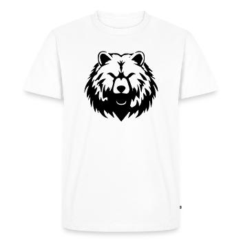 grizzly bear - Men's Premium Organic T-Shirt - white - Front - Nico (187cm)