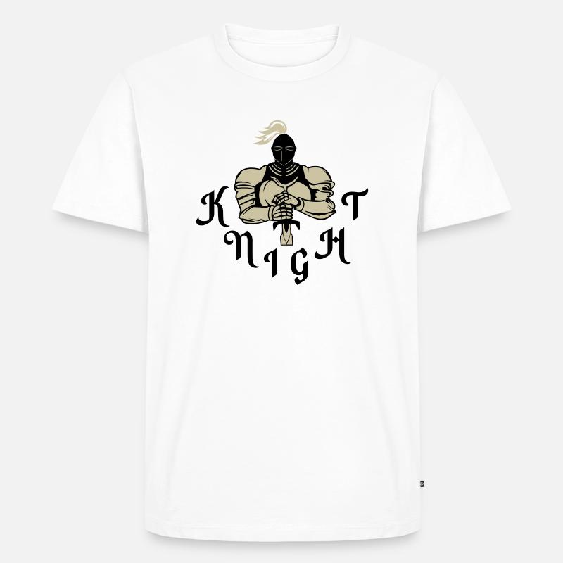 knight 01 - Männer Premium Bio T-Shirt - Weiß