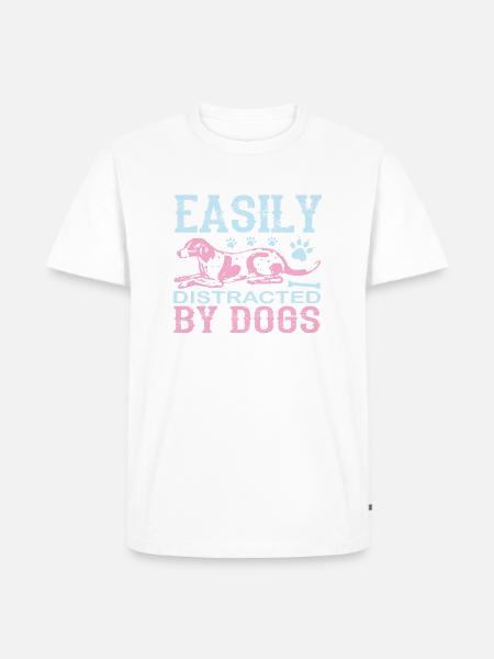 PawPrint Couture - Männer Premium Bio T-Shirt - Weiß