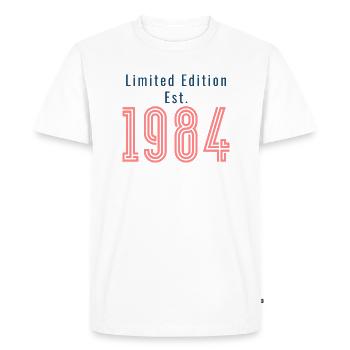 Édition limitée 1984 - T-shirt Premium bio Homme - blanc - Devant - Nico (187cm)