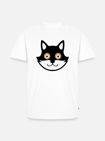 cat - Männer Premium Bio T-Shirt - Weiß