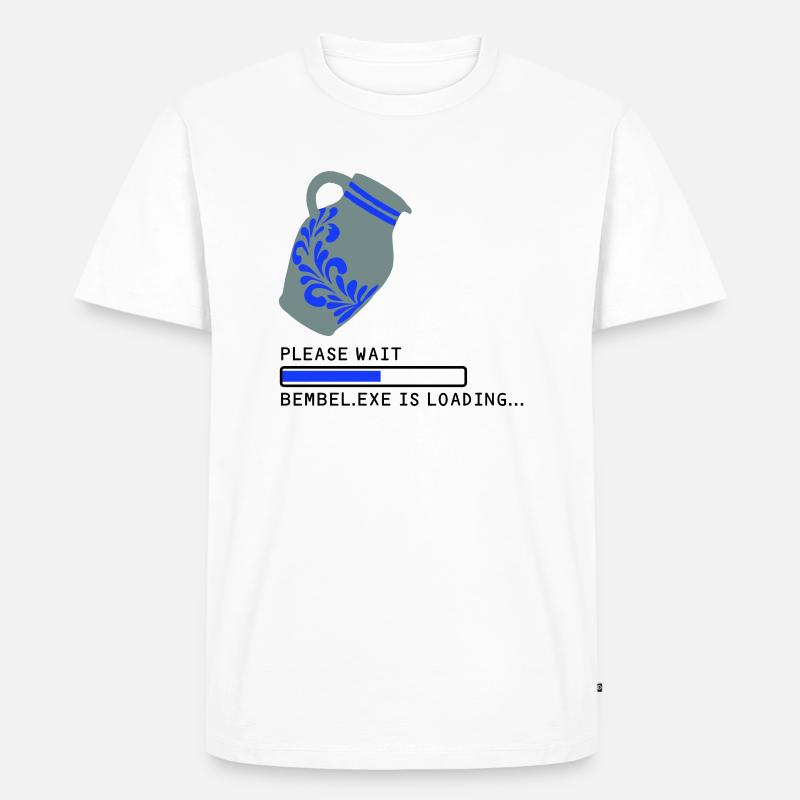 Bembel EXE Loading - Männer Premium Bio T-Shirt - Weiß