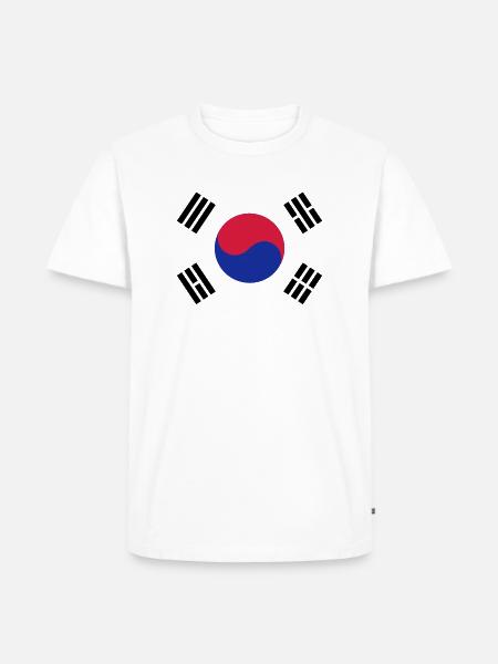 Corée du Sud - T-shirt Premium bio Homme - blanc