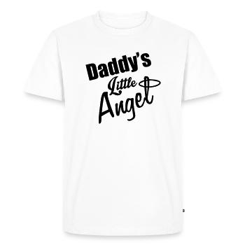 Daddy's Angel - T-shirt Premium bio Homme - blanc - Devant - Nico (187cm)