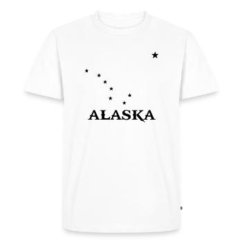 alaska étoile - T-shirt Premium bio Homme - blanc - Devant - Nico (187cm)