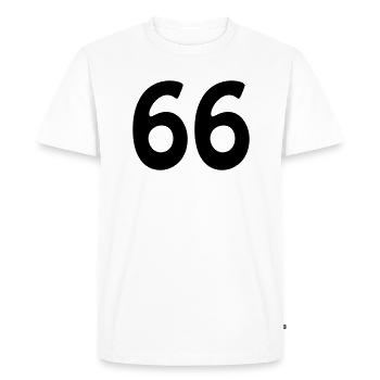 66 - T-shirt Premium bio Homme - blanc - Devant - Nico (187cm)