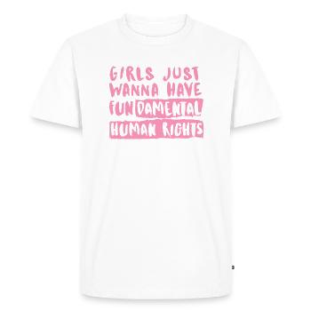 Les droits reproductifs sont des droits des femmes - T-shirt Premium bio Homme - blanc - Devant - Nico (187cm)