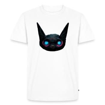Chat extraterrestre - T-shirt Premium bio Homme - blanc - Devant - Nico (187cm)