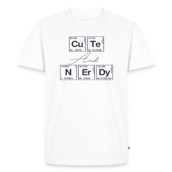 Funny saying for scientists & geeks - Men's Premium Organic T-Shirt - white - Front - Nico (187cm)