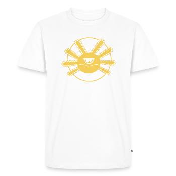 Axolotl Cyclope - T-shirt Premium bio Homme - blanc - Devant - Nico (187cm)