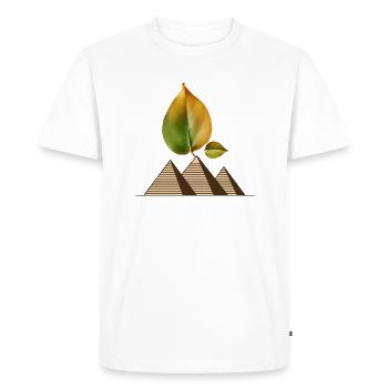 Nature is above all - Men's Premium Organic T-Shirt - white - Front - Nico (187cm)
