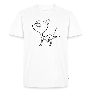 Chihuahua Chien - T-shirt Premium bio Homme - blanc - Devant - Nico (187cm)