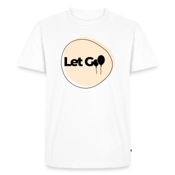 Lâche-le - T-shirt Premium bio Homme - blanc - Devant - Nico (187cm)