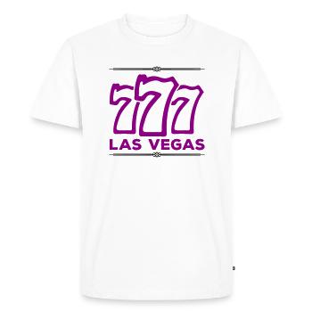 Las Vegas 777 - T-shirt Premium bio Homme - blanc - Devant - Nico (187cm)