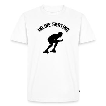 Roller - T-shirt Premium bio Homme - blanc - Devant - Nico (187cm)