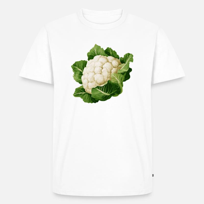 Cavolfiore - Maglietta ecologica premium da uomo - bianco