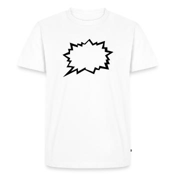 bulle - Men's Premium Organic T-Shirt - white - Front - Nico (187cm)