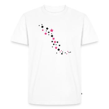 Etoiles - T-shirt Premium bio Homme - blanc - Devant - Nico (187cm)