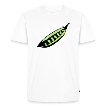 Pois - T-shirt Premium bio Homme - blanc - Devant - Nico (187cm)