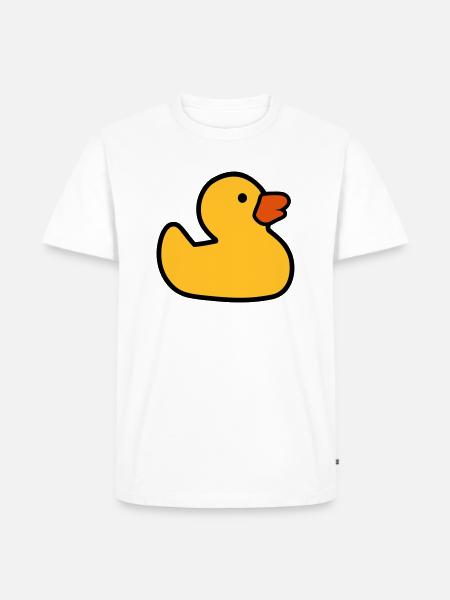 Rubber duck - Men's Premium Organic T-Shirt - white