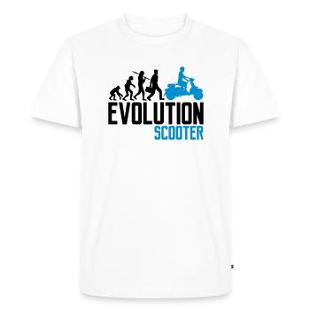 moteur évolution scooter électrique clipart elek - T-shirt Premium bio Homme - blanc - Devant - Nico (187cm)