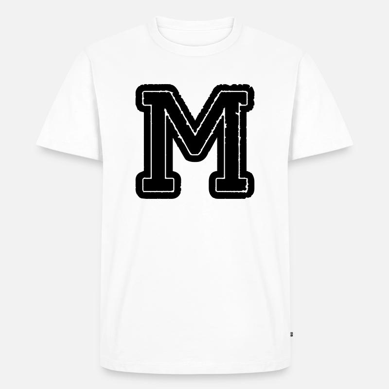 m_01 - Männer Premium Bio T-Shirt - Weiß