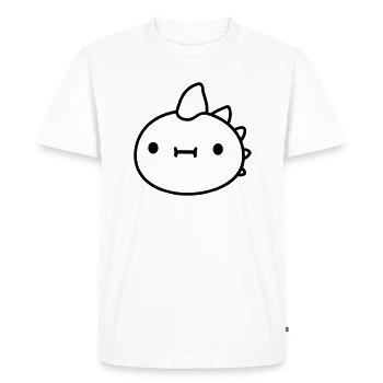 bébé dinosaure tête - T-shirt Premium bio Homme - blanc - Devant - Nico (187cm)