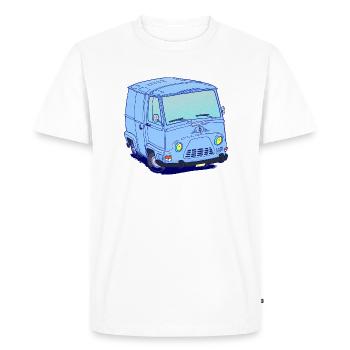 Van français classique sans texte - T-shirt Premium bio Homme - blanc - Devant - Nico (187cm)