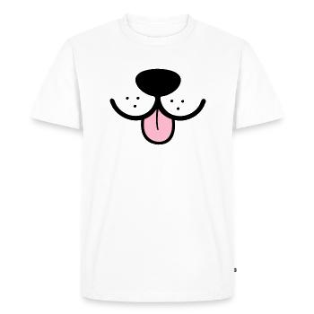Dog funny snout dog snout funny mask - Men's Premium Organic T-Shirt - white - Front - Nico (187cm)