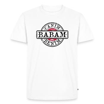 Father Baba Canim Babam benim / Turkish - Men's Premium Organic T-Shirt - white - Front - Nico (187cm)
