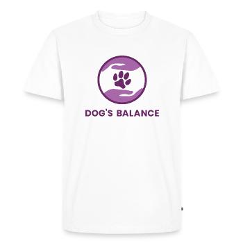 Logo colour 3 - T-shirt Premium bio Homme - blanc - Devant - Nico (187cm)