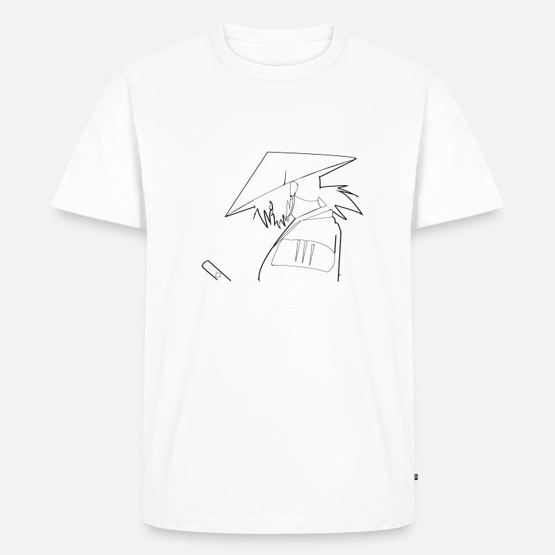 Samurai - Männer Premium Bio T-Shirt - Weiß