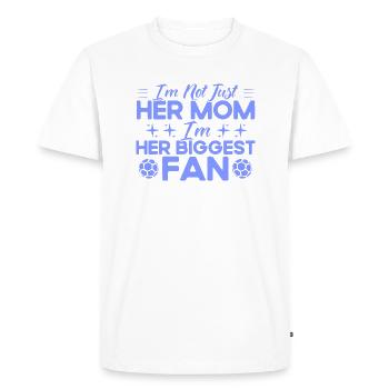 Sportfan Fußball Fußball Mama Geschenk - Männer Premium Bio T-Shirt - Weiß - Vorne - Nico (187cm)