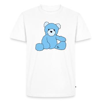 Teddy - Men's Premium Organic T-Shirt - white - Front - Nico (187cm)