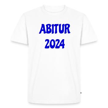 Abitur 2024 - Männer Premium Bio T-Shirt - Weiß - Vorne - Nico (187cm)