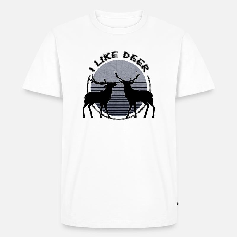 Cerf - T-shirt Premium bio Homme - blanc
