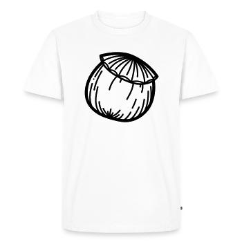 Fleur de pavot - T-shirt Premium bio Homme - blanc - Devant - Nico (187cm)