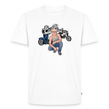 Schwalbe S51 Erich // Illustration - Men's Premium Organic T-Shirt - white - Front - Nico (187cm)