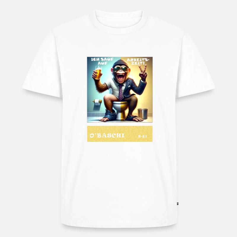 Ich sauf auf Arbeitszeit - Männer Premium Bio T-Shirt - undefined