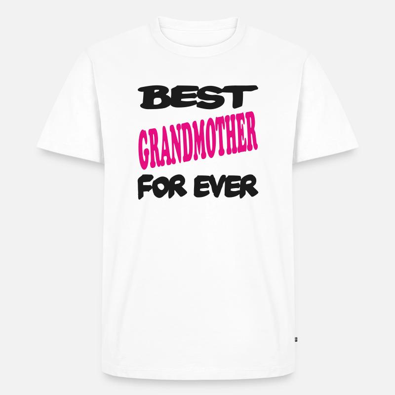 Beste GROSSMUTTER aller Zeiten - Männer Premium Bio T-Shirt - Weiß