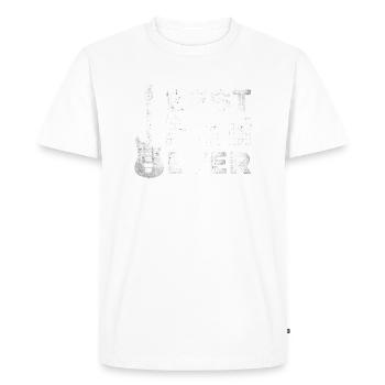 Best Guitar Dad Ever - Father's Day Best Daddy - Men's Premium Organic T-Shirt - white - Front - Nico (187cm)
