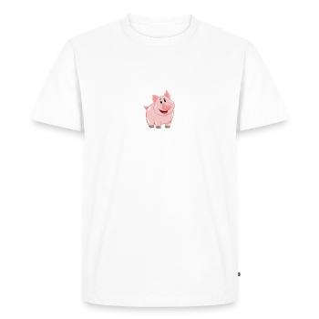 Les cochons sont des animaux magiques Bacon Lover BBQ - T-shirt Premium bio Homme - blanc - Devant - Nico (187cm)