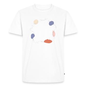 Un dicton malin pour les courtiers d’assurance - T-shirt Premium bio Homme - blanc - Devant - Nico (187cm)
