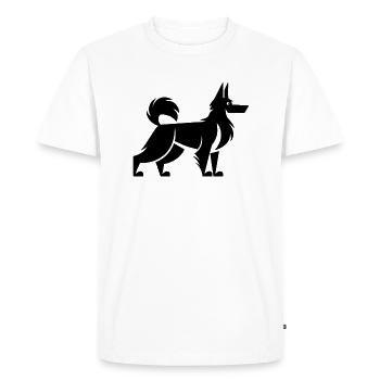 Chien de berger belge malinois - T-shirt Premium bio Homme - blanc - Devant - Nico (187cm)