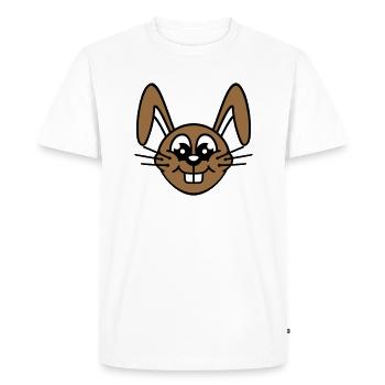 Bunny Rabbit Bunny Cartoon Small Animal Cute - Men's Premium Organic T-Shirt - white - Front - Nico (187cm)