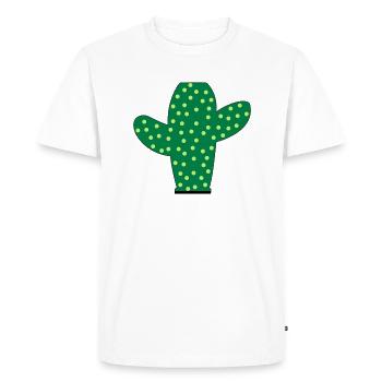 Cactus épineux - T-shirt Premium bio Homme - blanc - Devant - Nico (187cm)